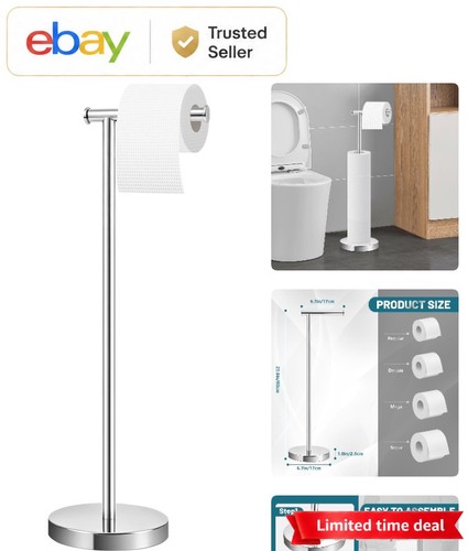 Chrome free standing - standing, toilet
