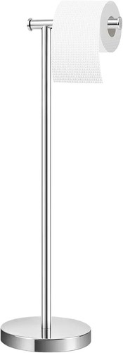 Chrome free standing toilet - standing,