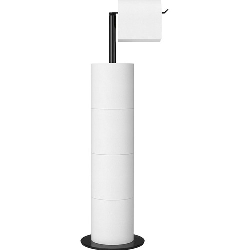 Cylindrical matte black toilet - matte,